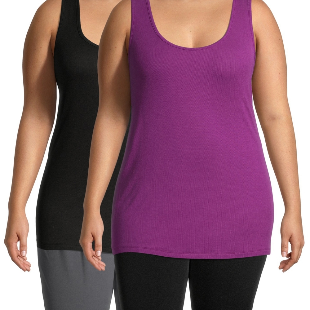 TWO Tunic length tank tops